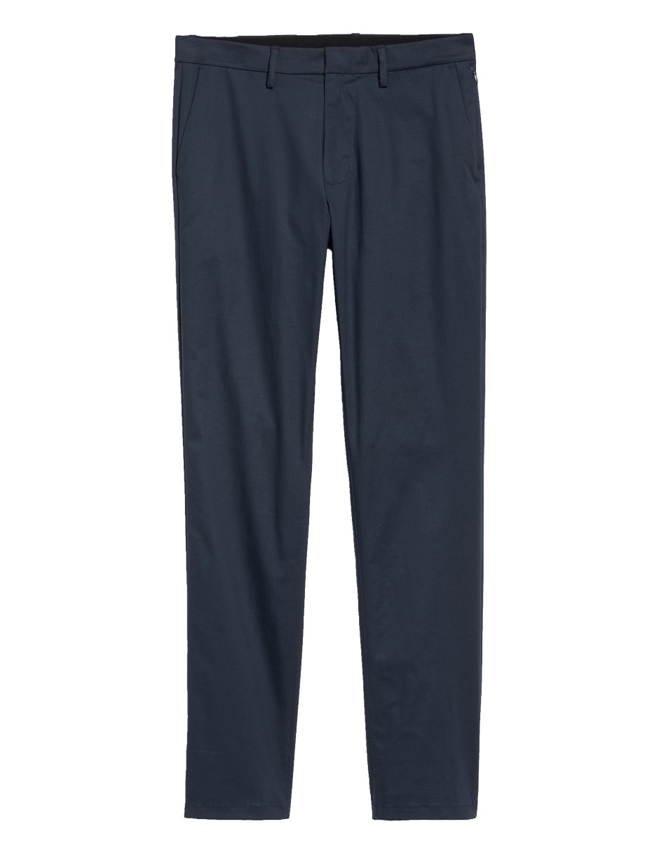 Pantalón chino regular de algodón para hombre