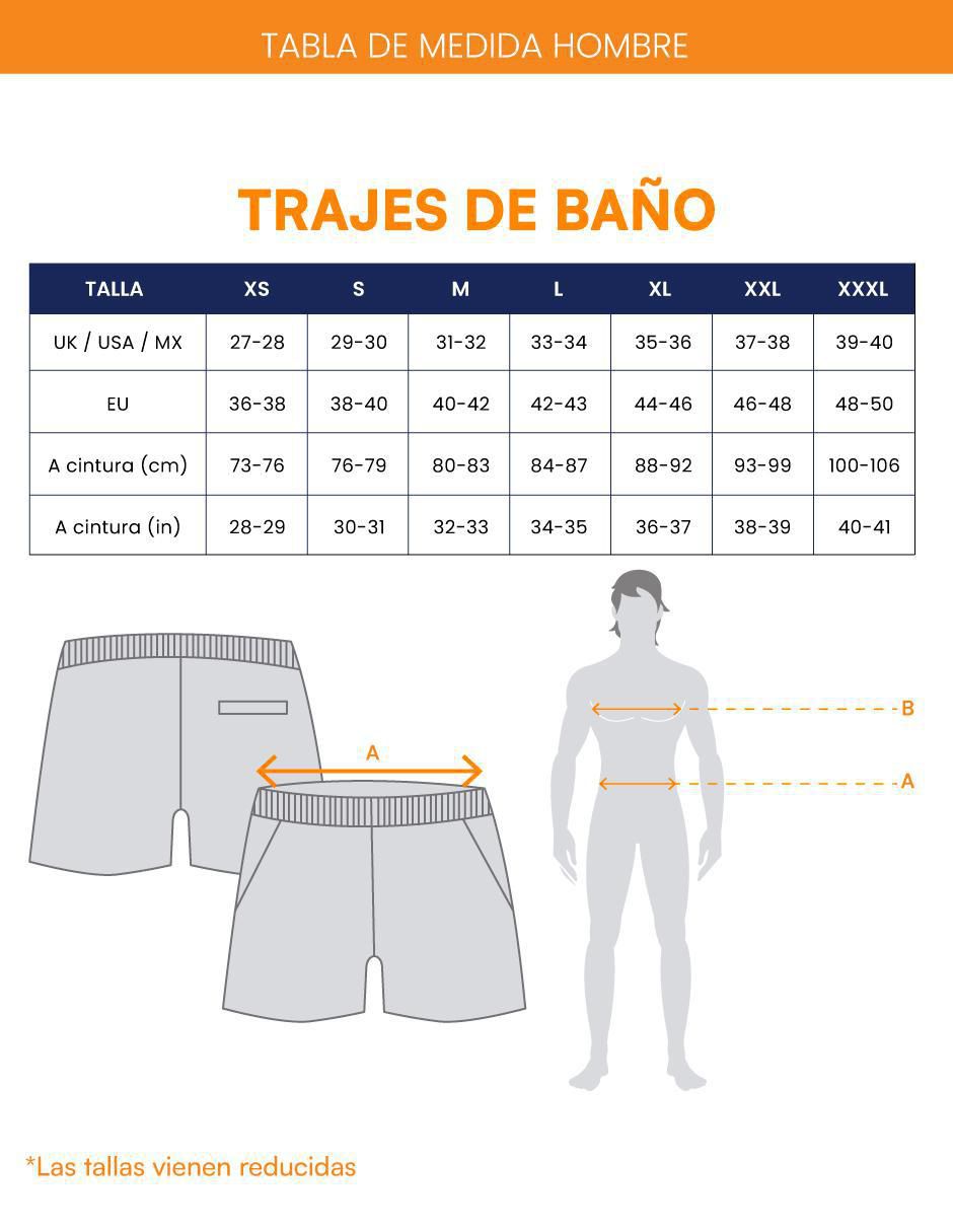 Traje de baño con bolsillos para hombre 7