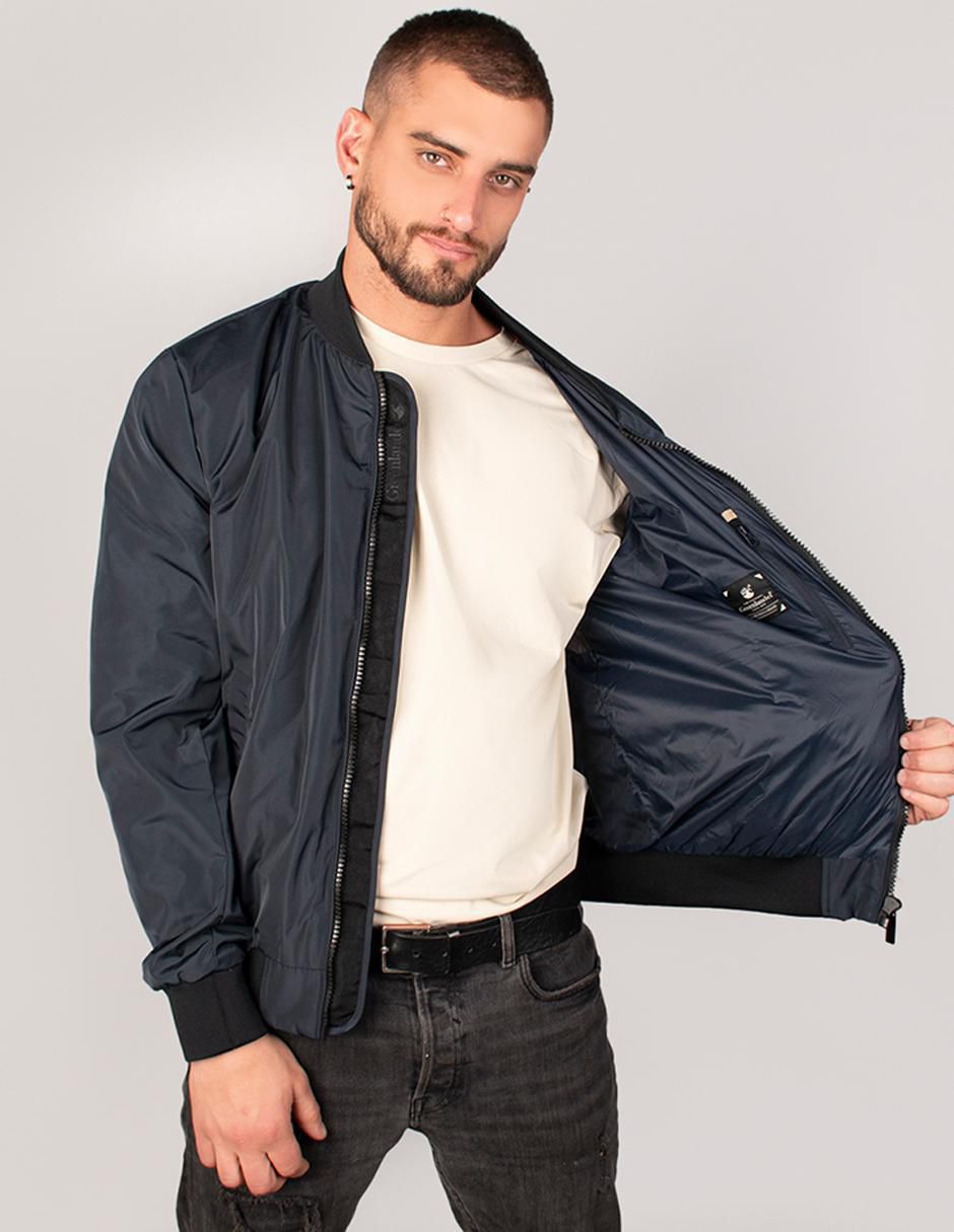 Chamarra bomber impermeable con bolsillos para hombre 5