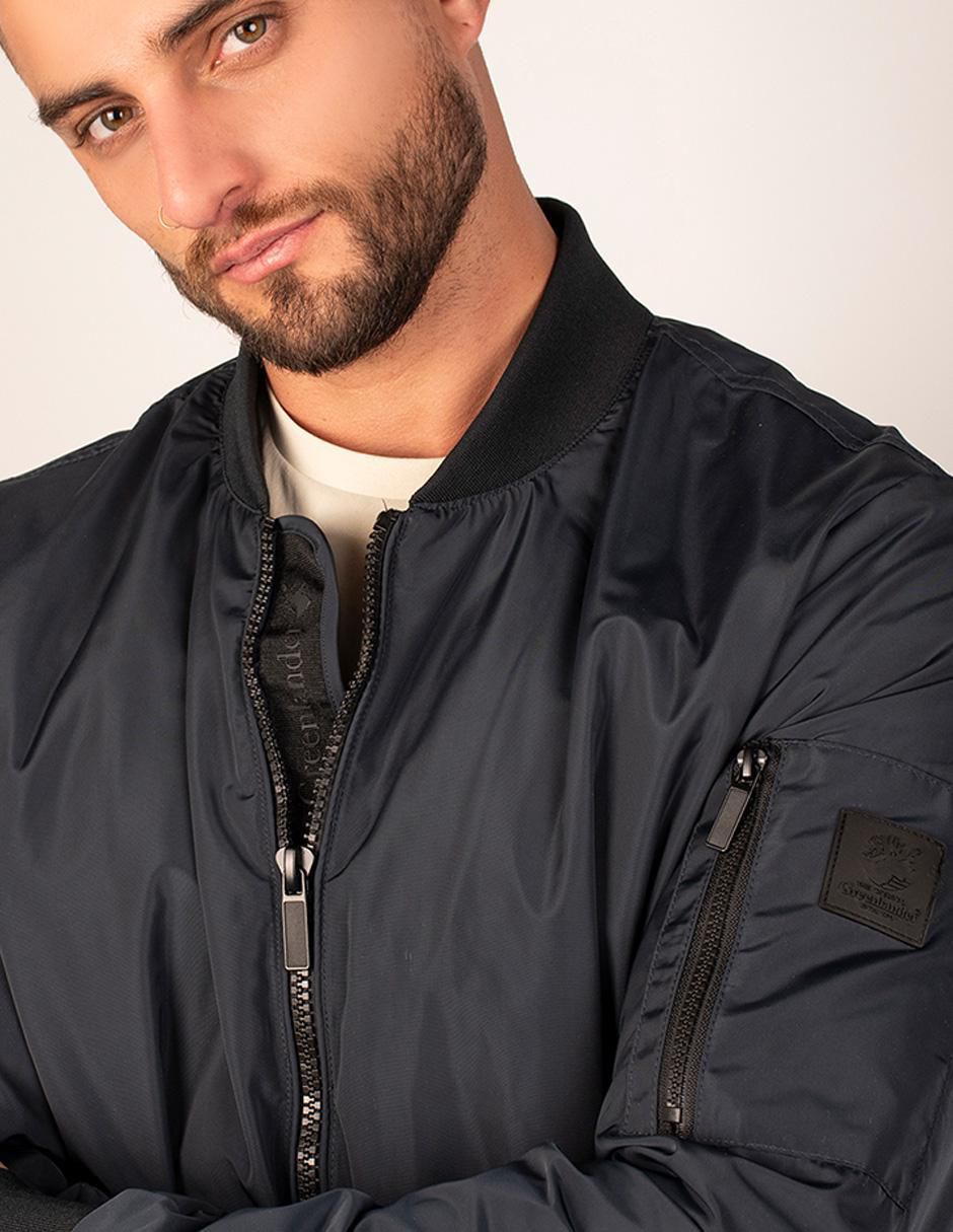 Chamarra bomber impermeable con bolsillos para hombre 4