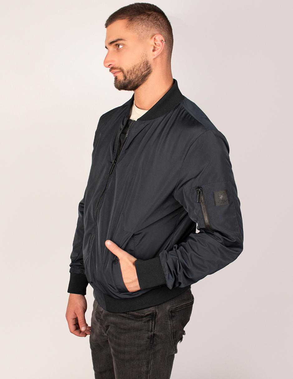 Chamarra bomber impermeable con bolsillos para hombre 3