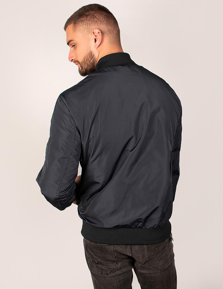 Chamarra bomber impermeable con bolsillos para hombre 2