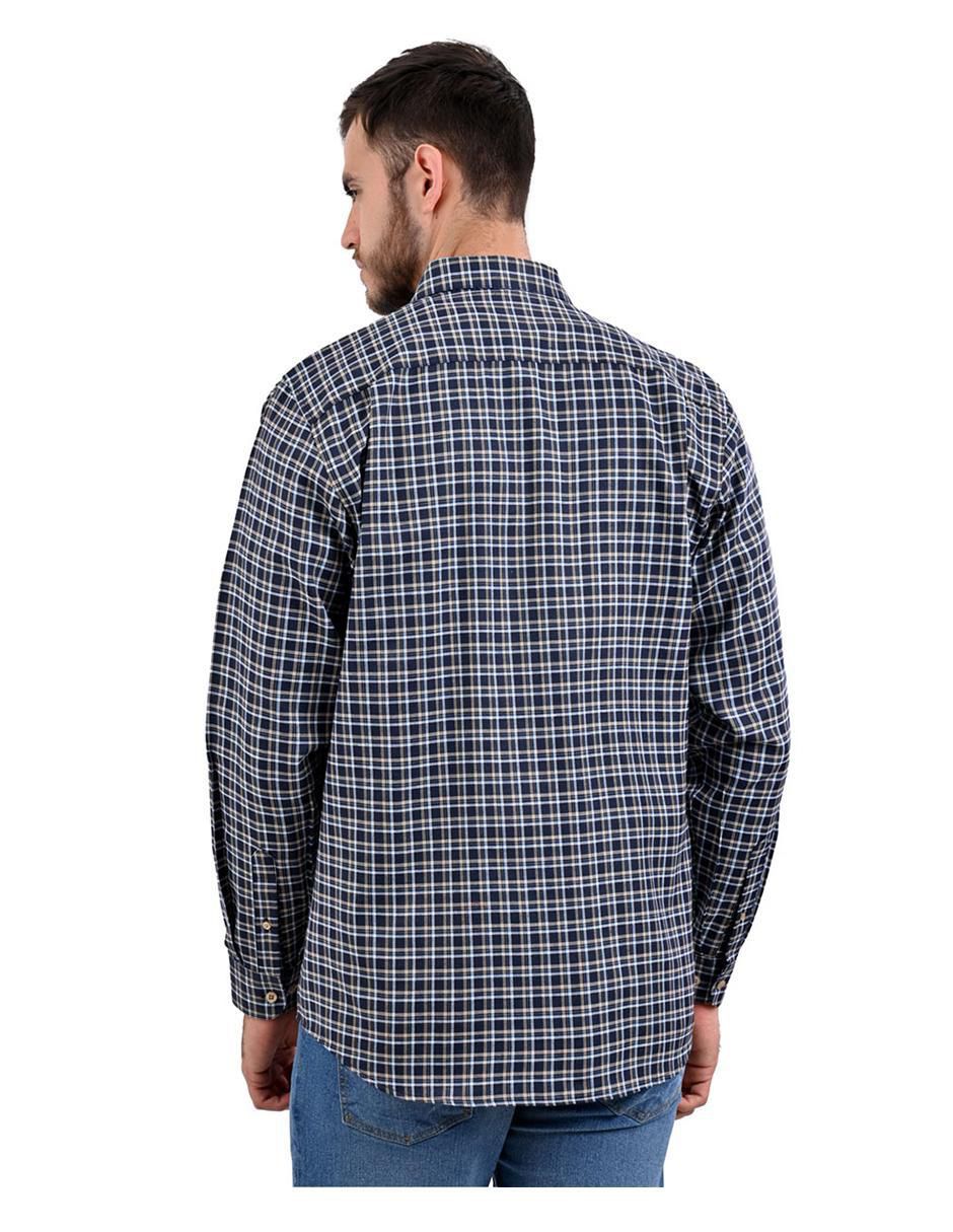 Camisa casual manga larga para hombre 6