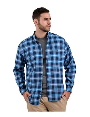 Camisa casual manga larga para hombre