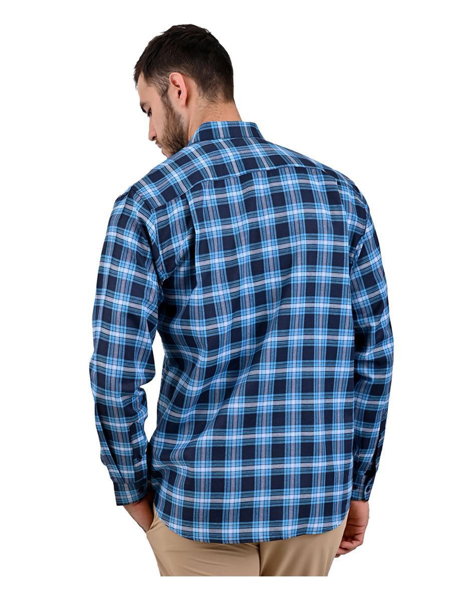 Camisa casual manga larga para hombre 6