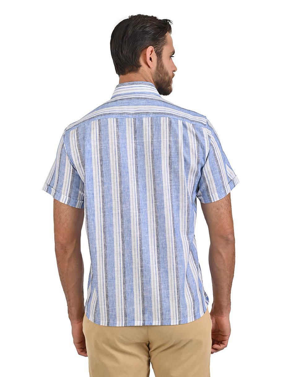 Camisa casual manga corta para hombre
