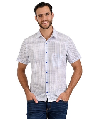 Camisa casual manga larga para hombre