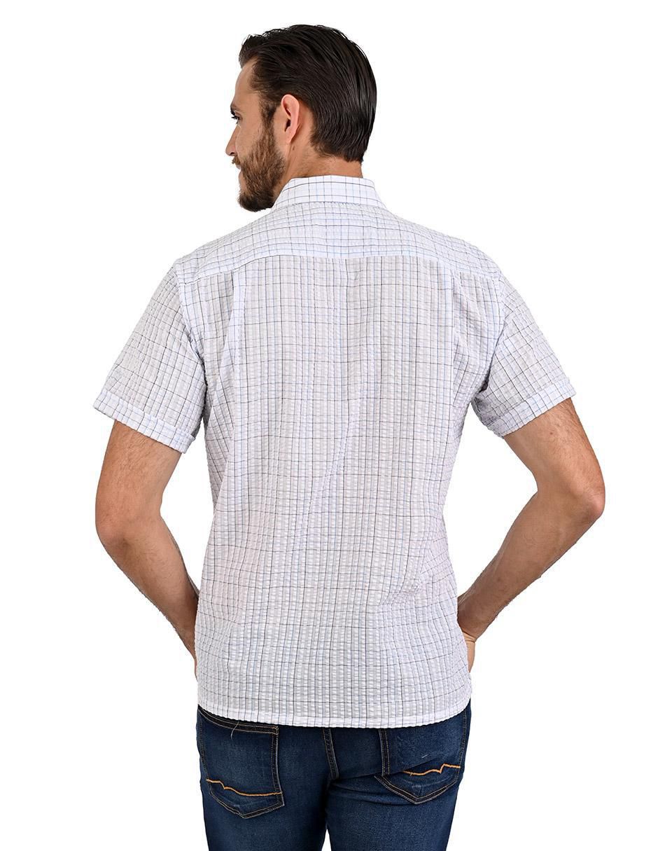 Camisa casual manga larga para hombre