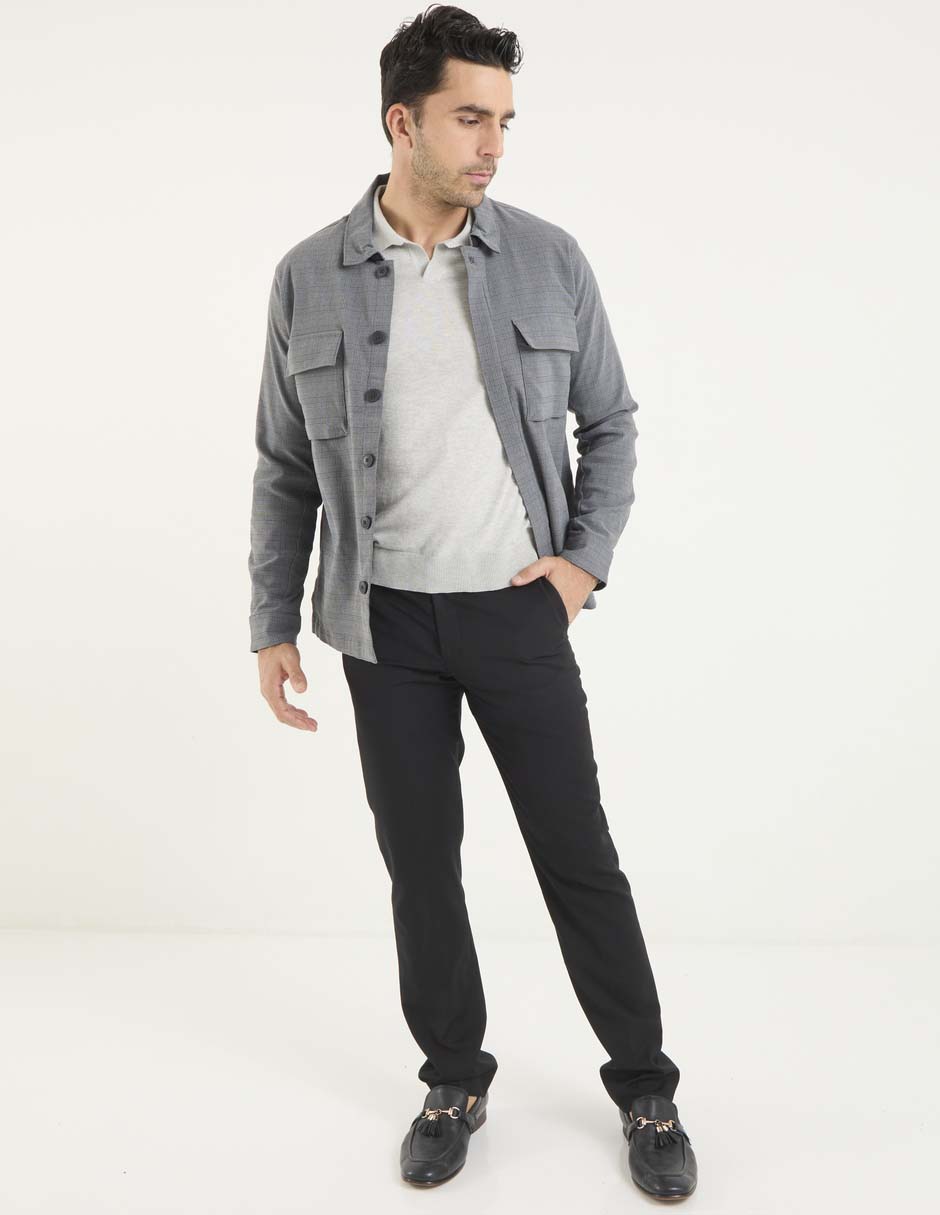 Sobrecamisa manga larga para hombre 6