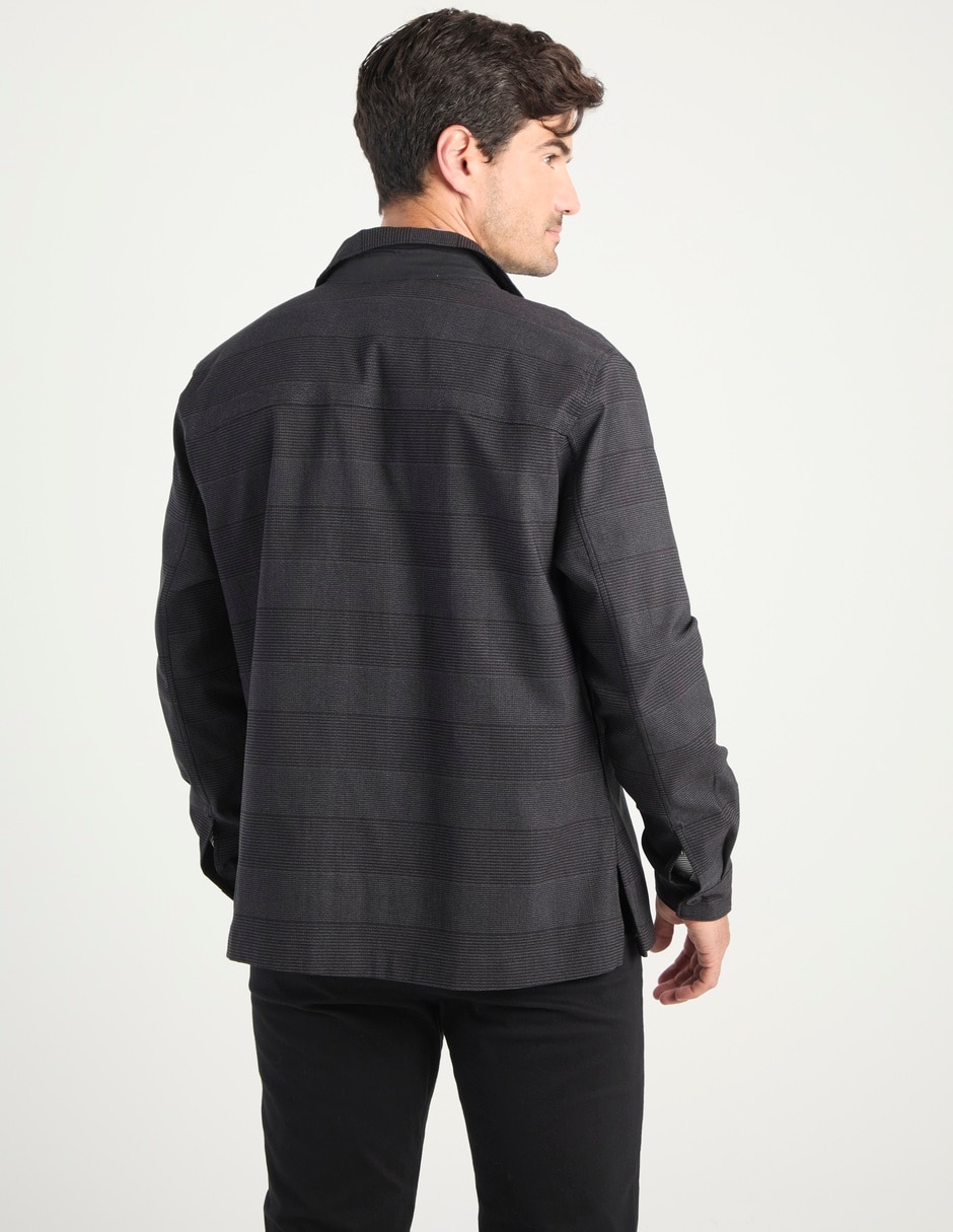 Sobrecamisa casual manga larga para hombre 6