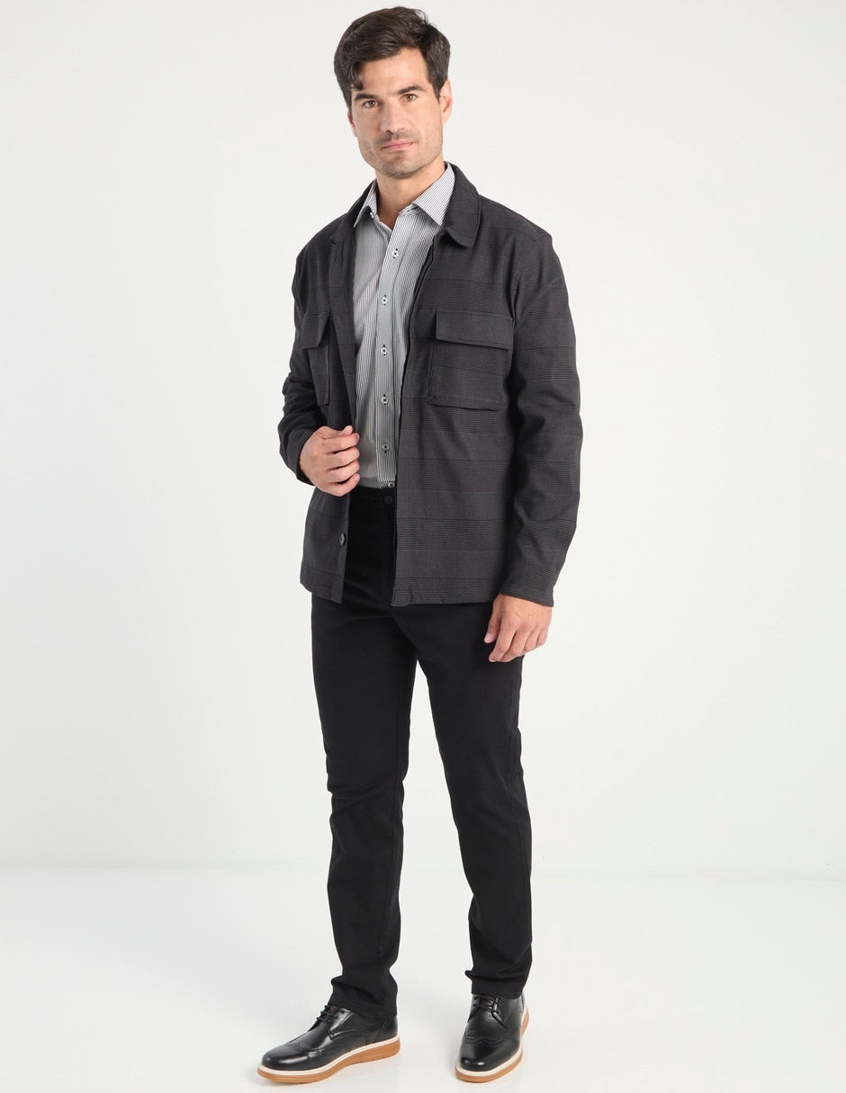 Sobrecamisa casual manga larga para hombre 7