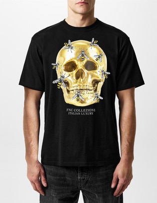 Playera Skull Bee cuello redondo para hombre Playera Skull Bee cuello redondo para hombre