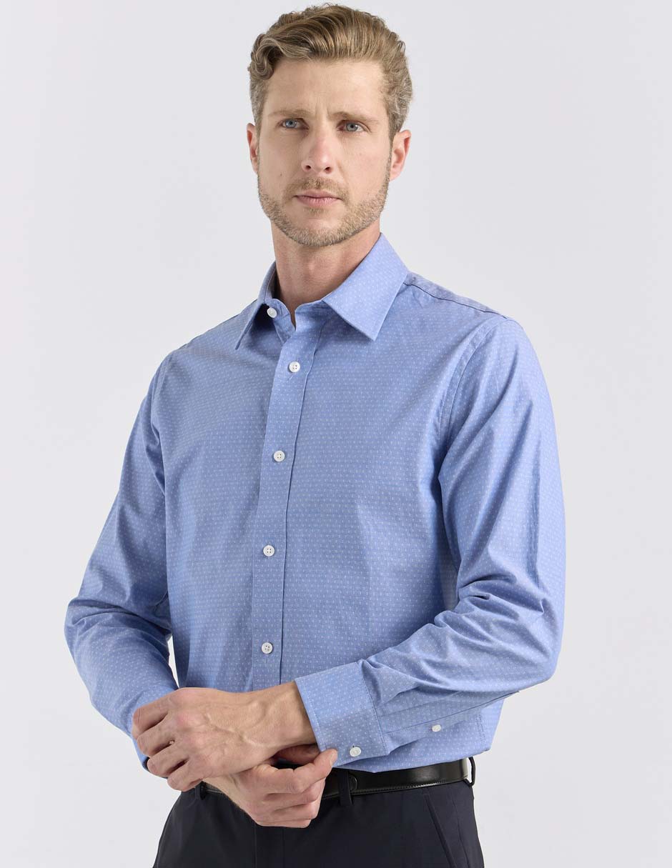 Camisa casual de algodón manga larga para hombre 1