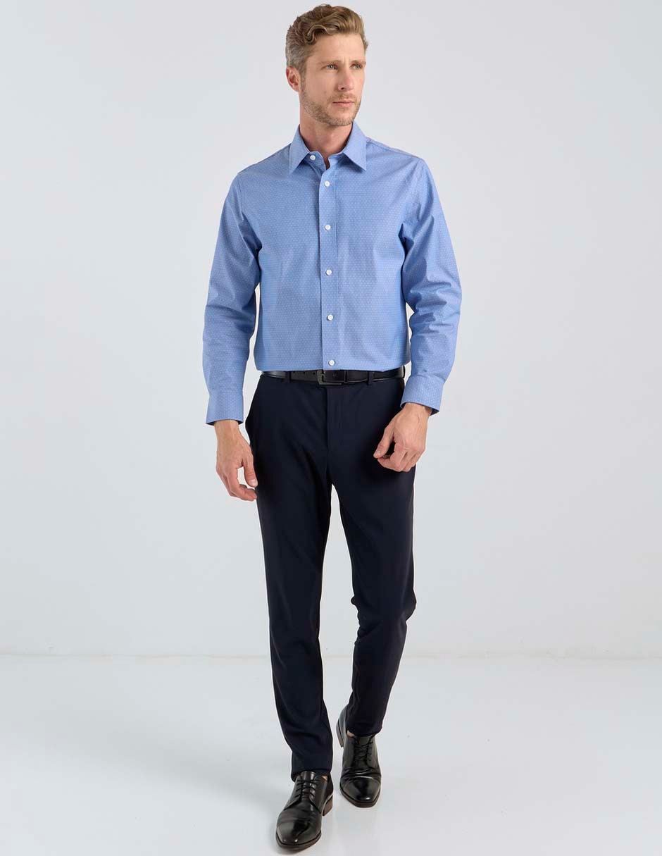Camisa casual de algodón manga larga para hombre 6
