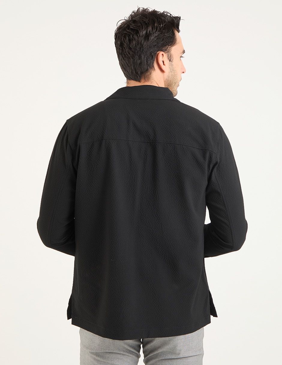 Sobrecamisa casual manga larga para hombre 2