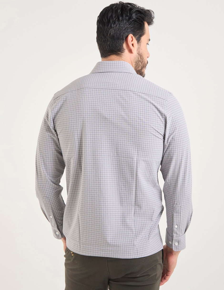 Camisa casual manga larga para hombre 5