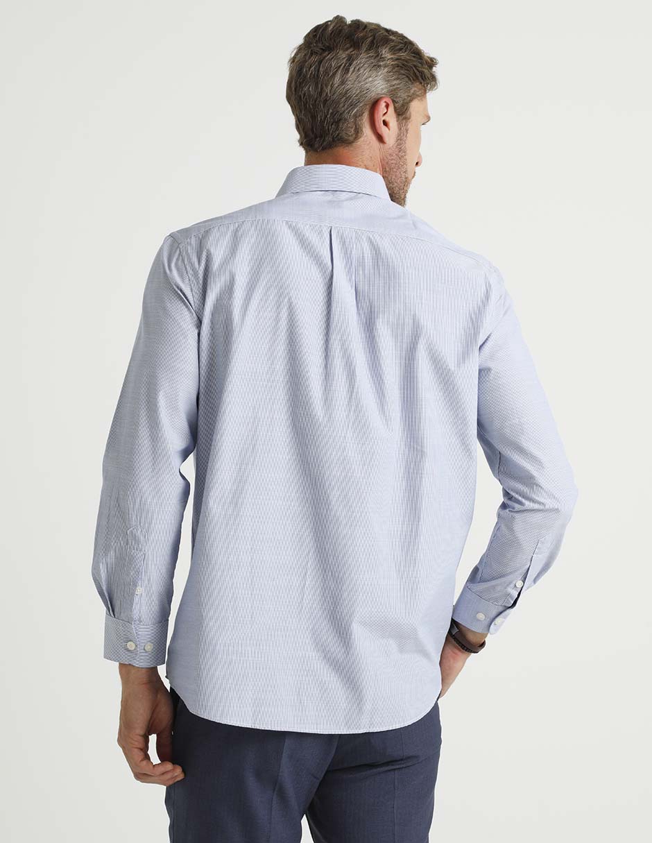 Camisa casual manga larga para hombre