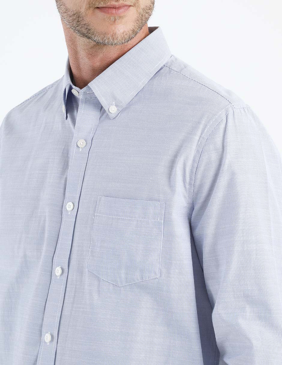 Camisa casual manga larga para hombre