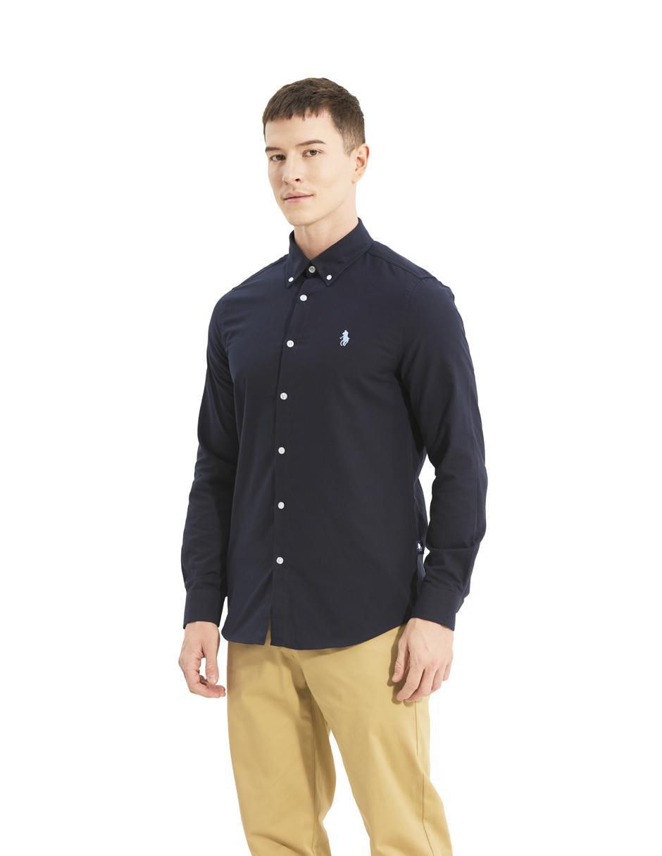 Camisa casual de algodón manga larga para hombre Camisa casual de algodón manga larga para hombre