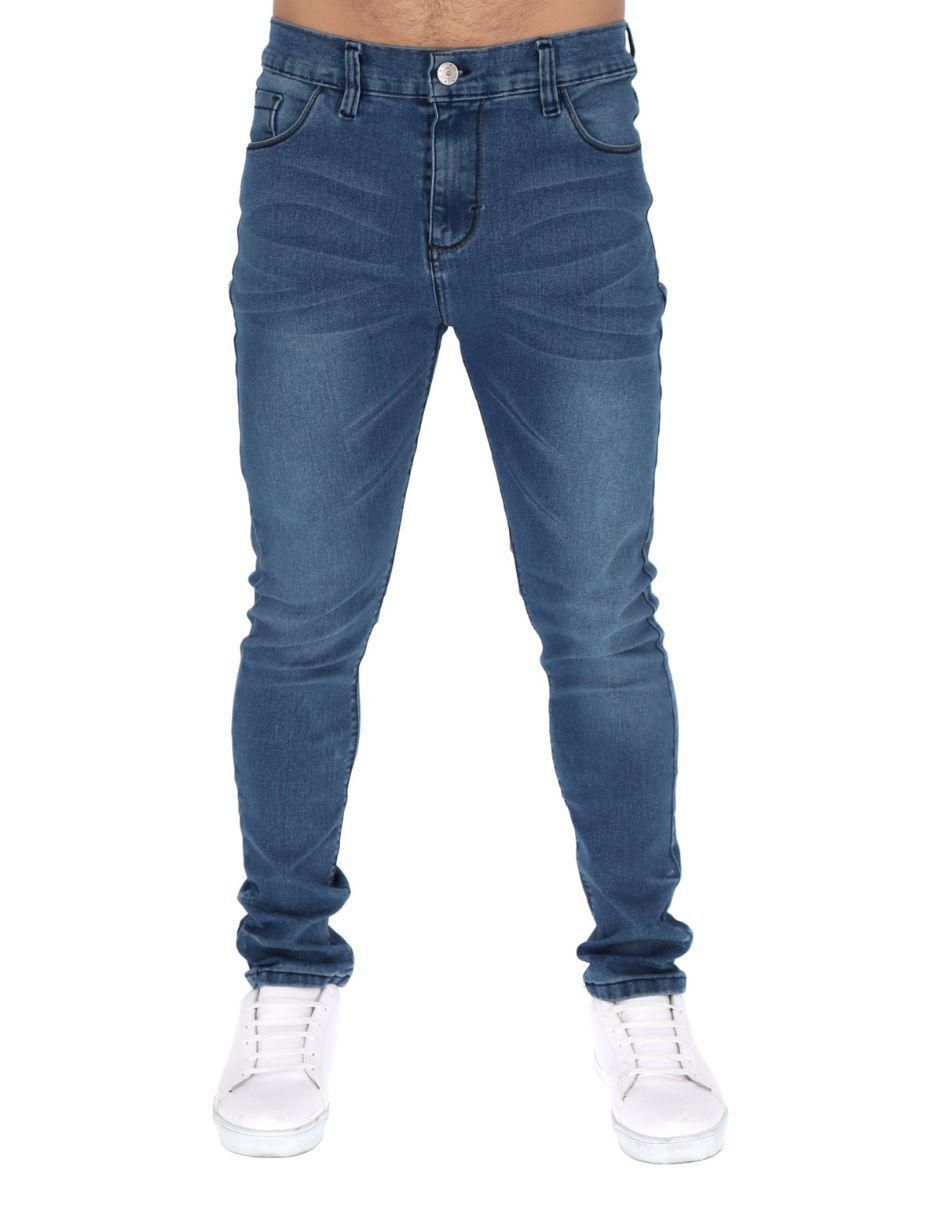 Jeans skinny Chb Chili Beans Clothing Co. Soda lavado medio para hombre