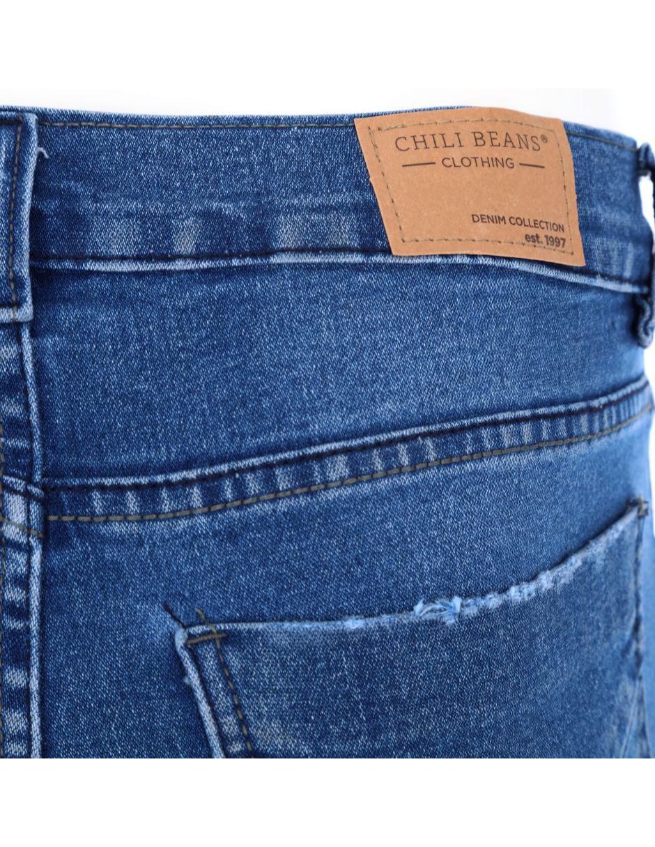 Jeans skinny Chb Chili Beans Clothing Co. Soda lavado medio para hombre