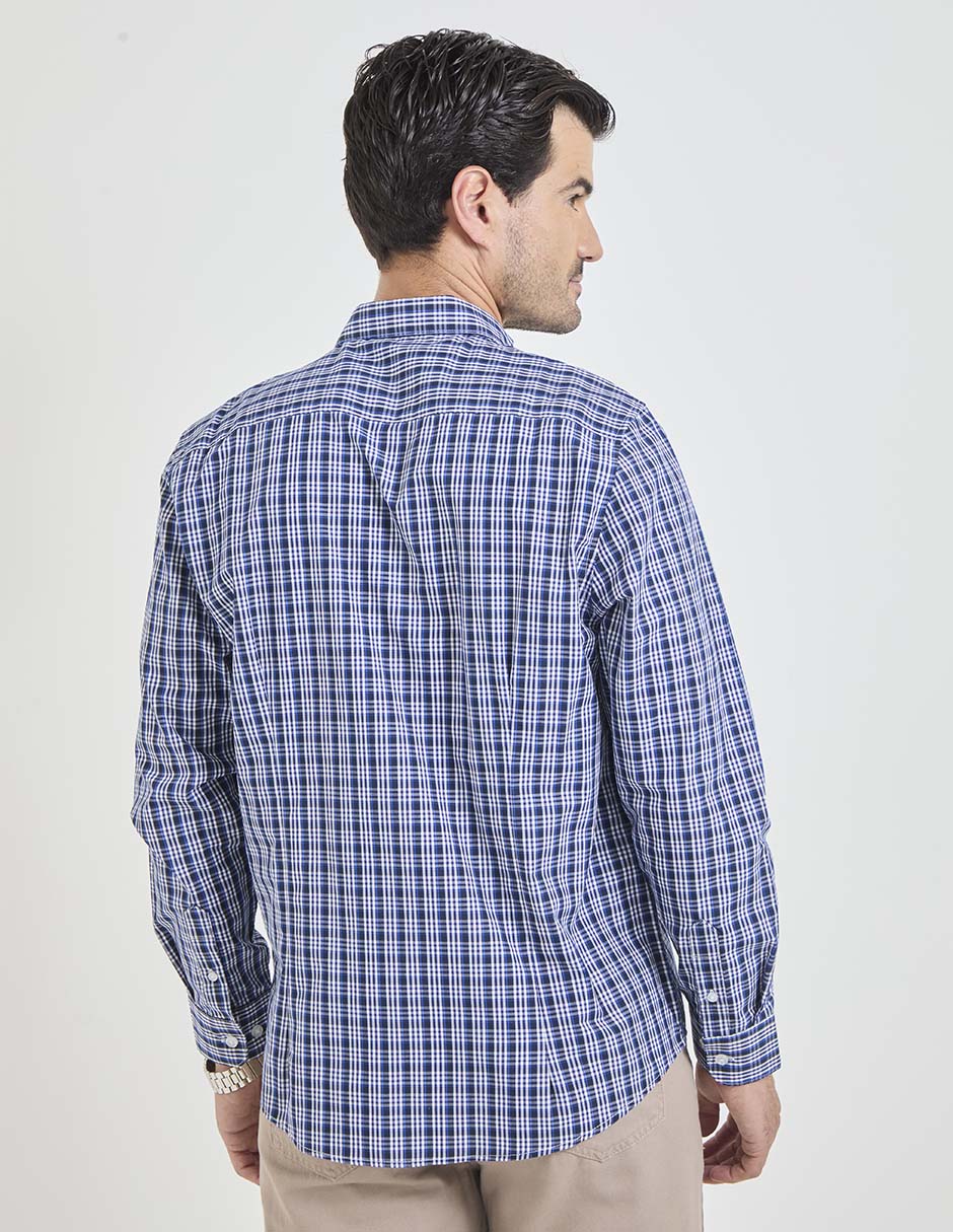 Camisa casual Dioro de algodón manga larga para hombre