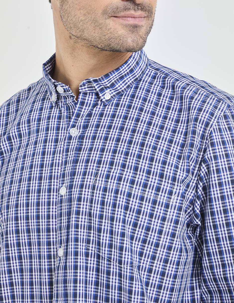 Camisa casual Dioro de algodón manga larga para hombre