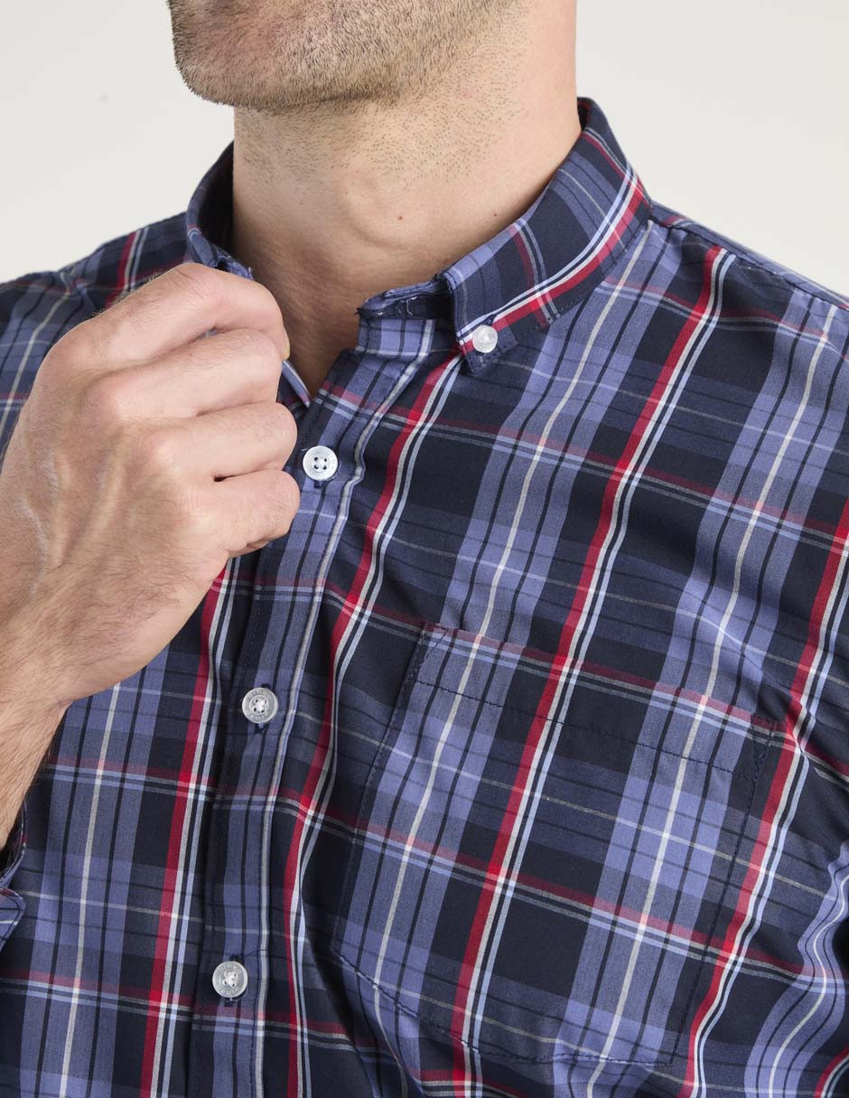 Camisa casual Dioro de algodón manga larga para hombre