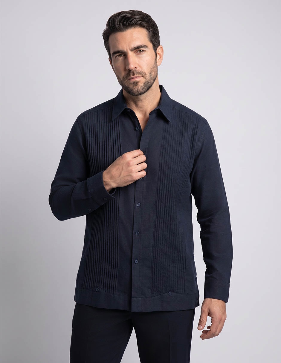 Guayabera manga larga R Street para hombre