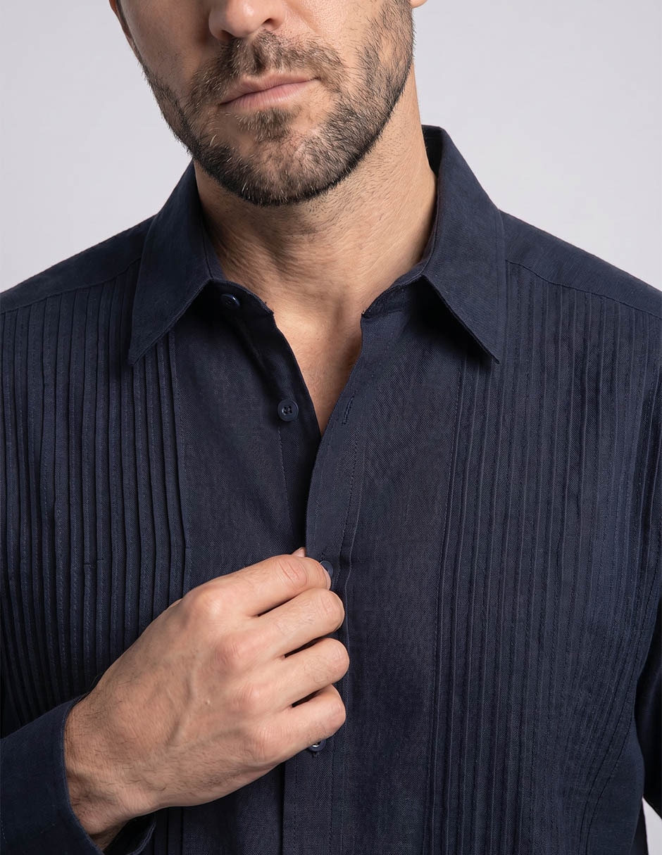 Guayabera manga larga R Street para hombre