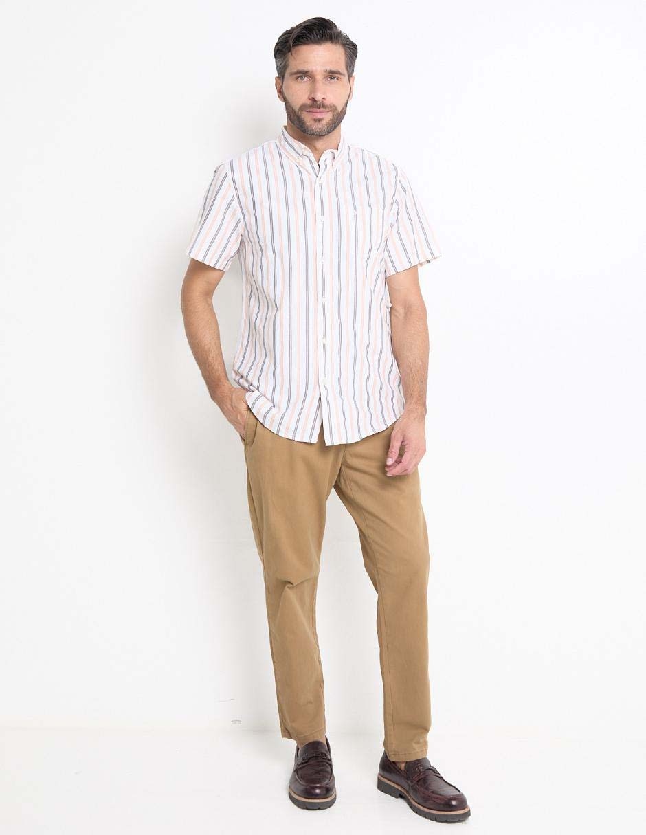 Pantalón chino recto de algodón para hombre 3