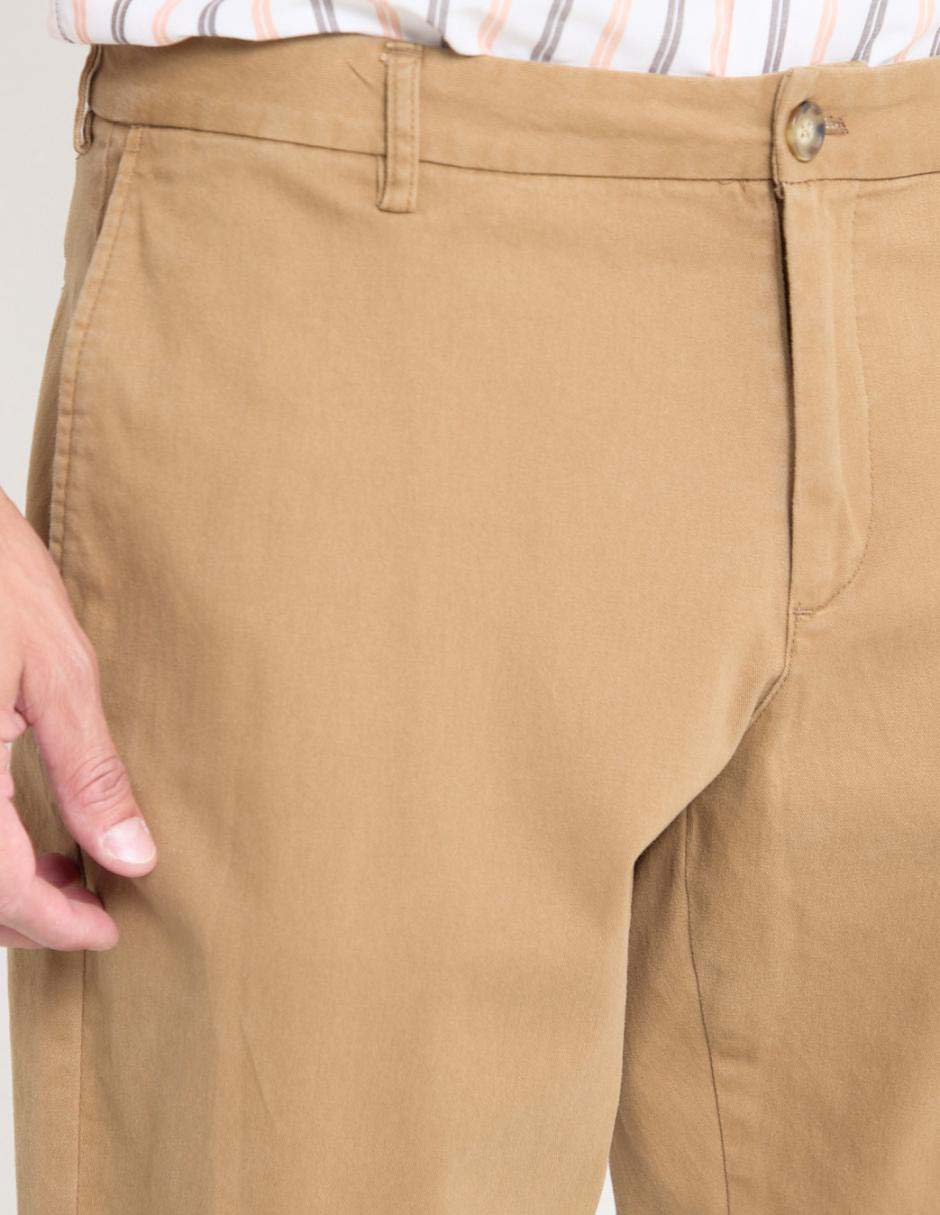 Pantalón chino recto de algodón para hombre 4