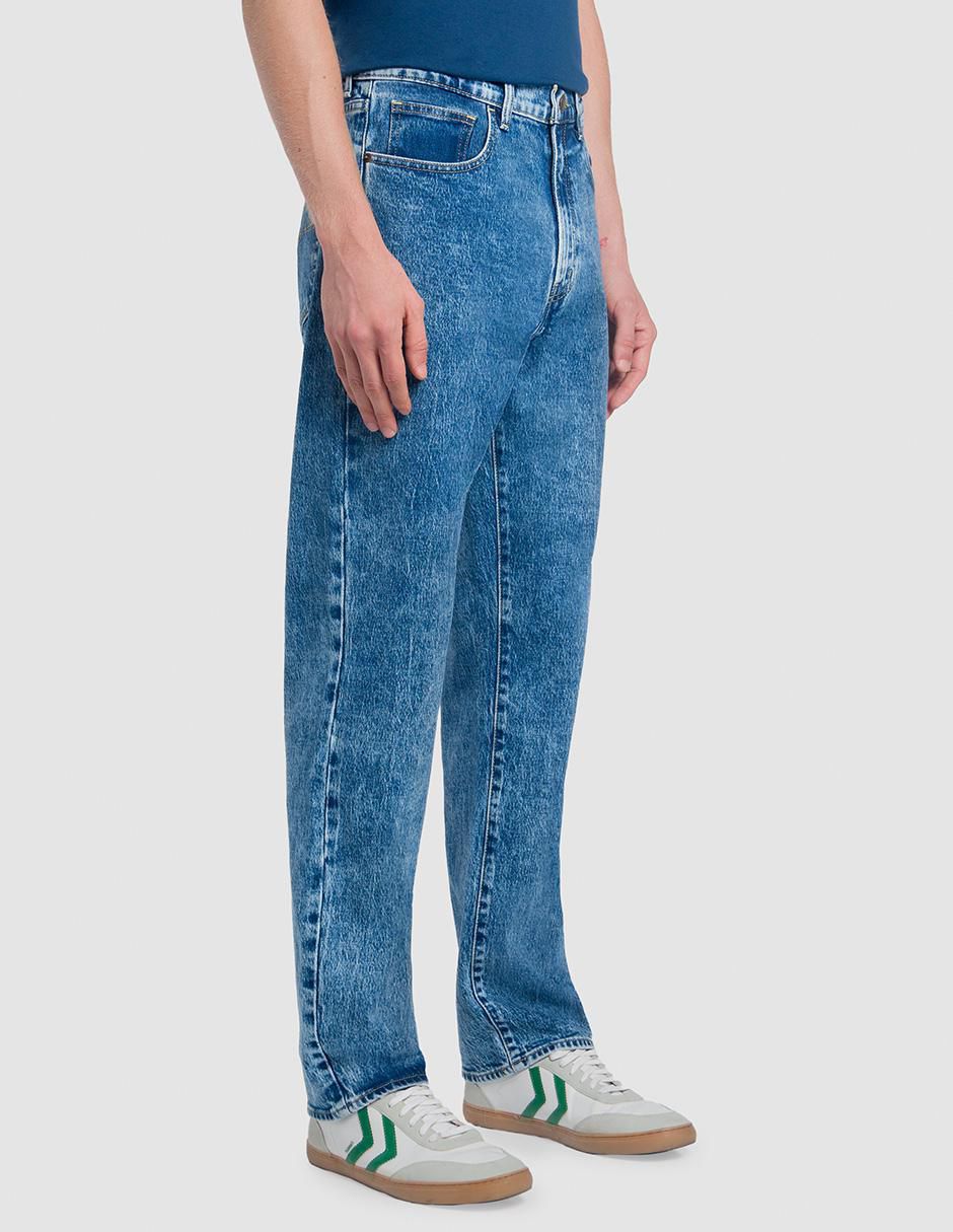 Jeans baggy lavado stone wash para hombre 2