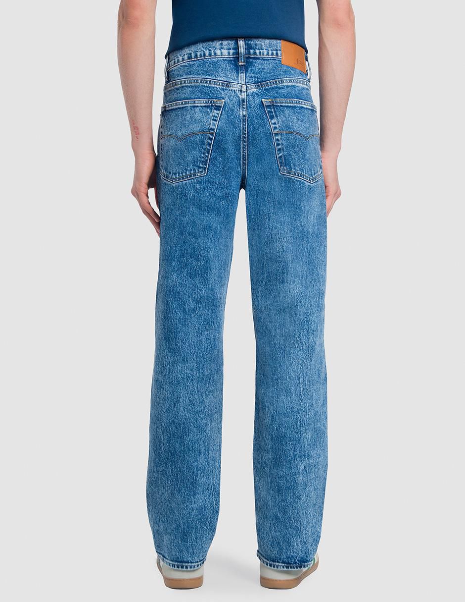 Jeans baggy lavado stone wash para hombre 3
