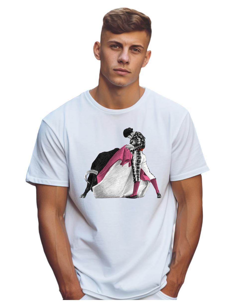 Playera Fiesta Brava Torero Verónica cuello redondo para hombre Playera Fiesta Brava Torero Verónica cuello redondo para hombre