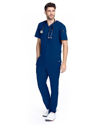 Set filipina-pantalón estilo regular para hombre