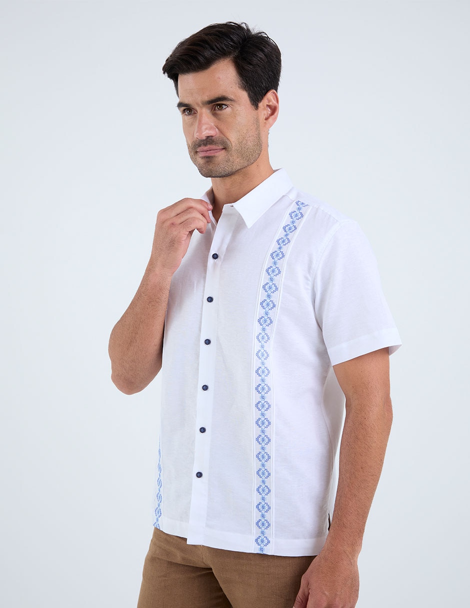 Guayabera manga corta para hombre 2