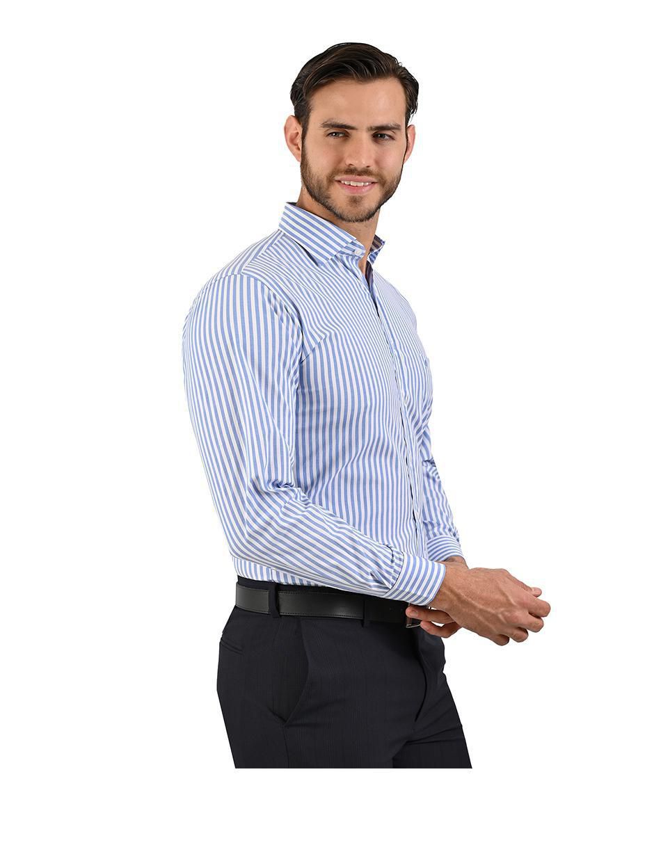 Camisa casual manga larga para hombre