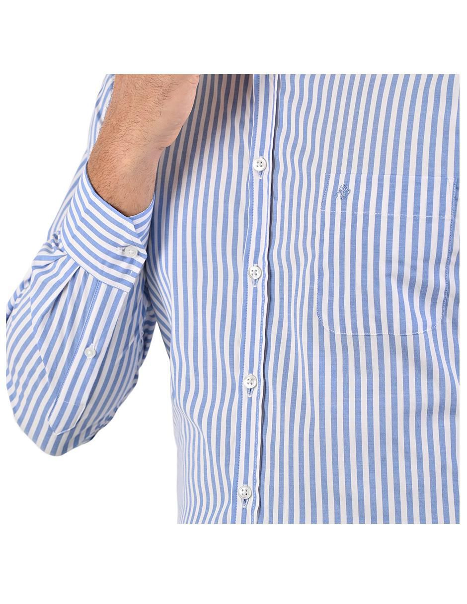 Camisa casual manga larga para hombre