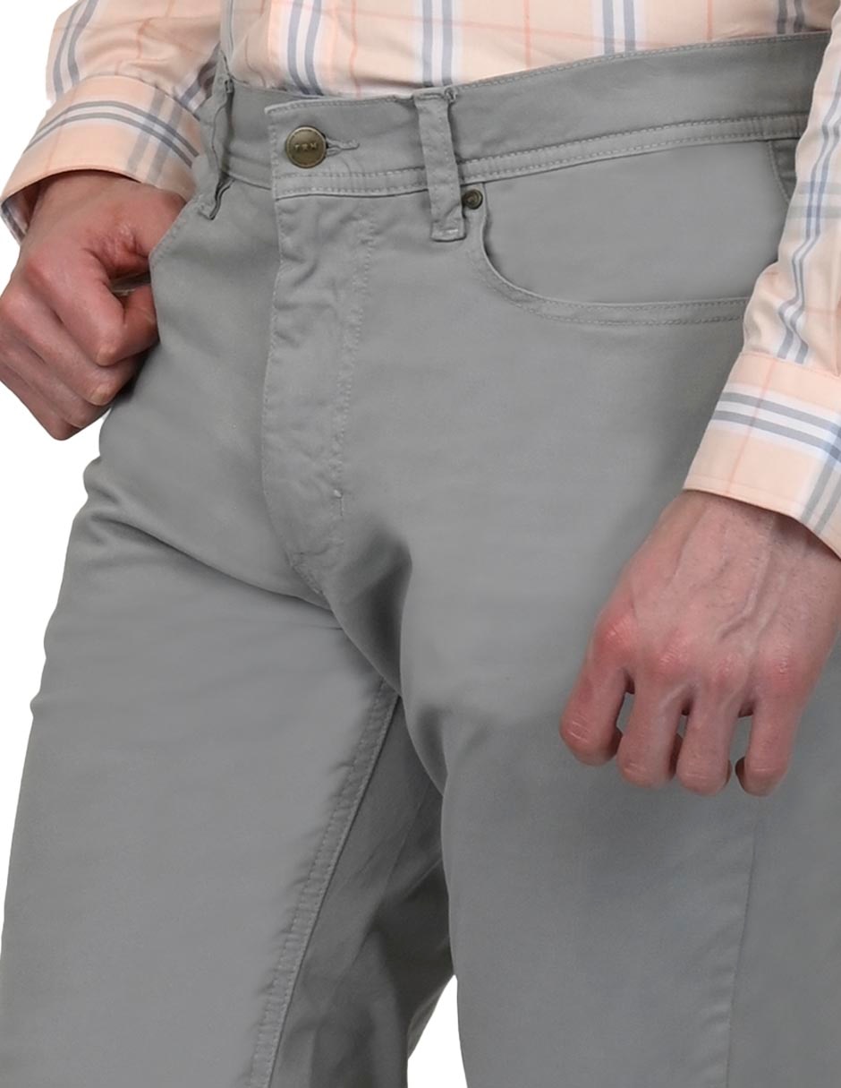 Pantalón recto de algodón para hombre