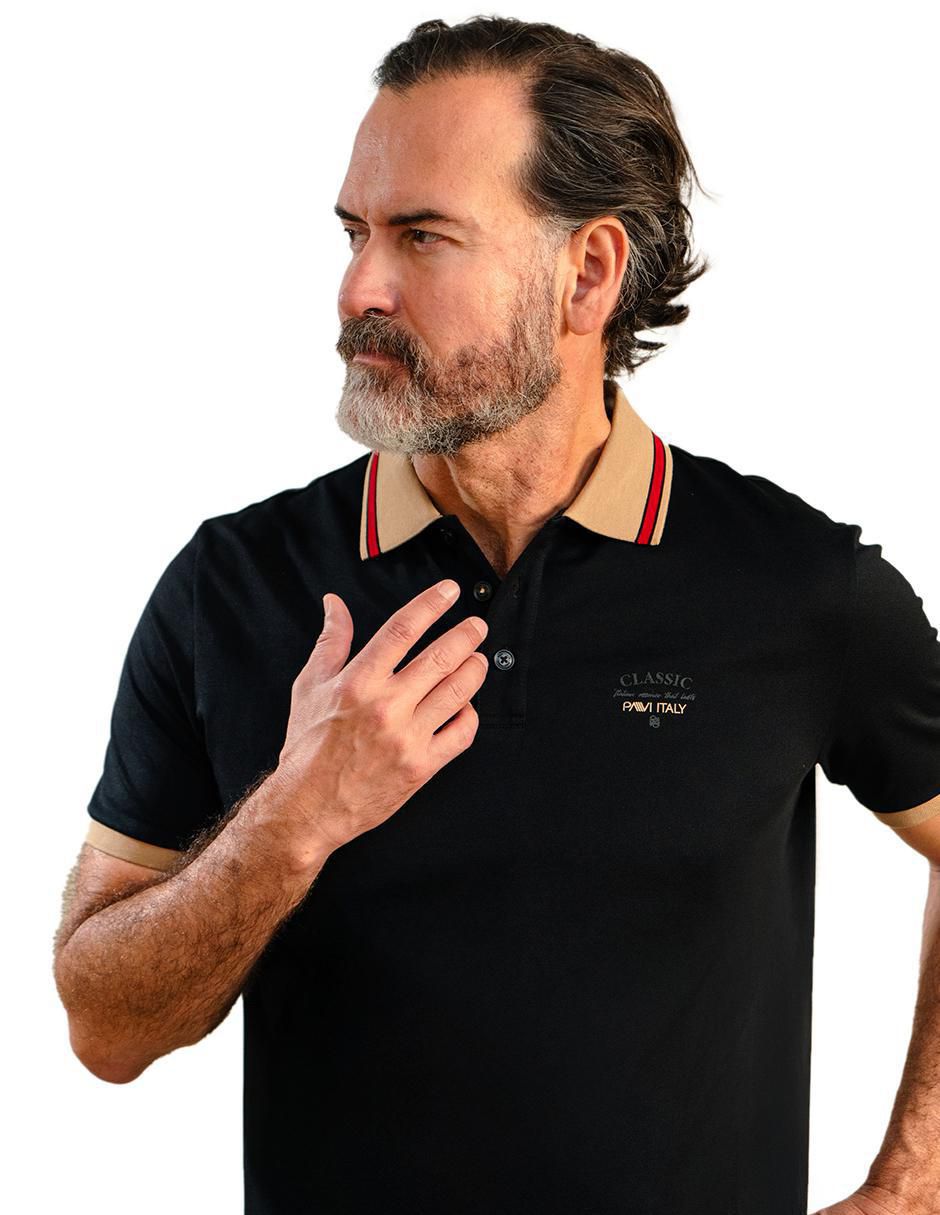 Playera tipo polo Pavi Italy para hombre