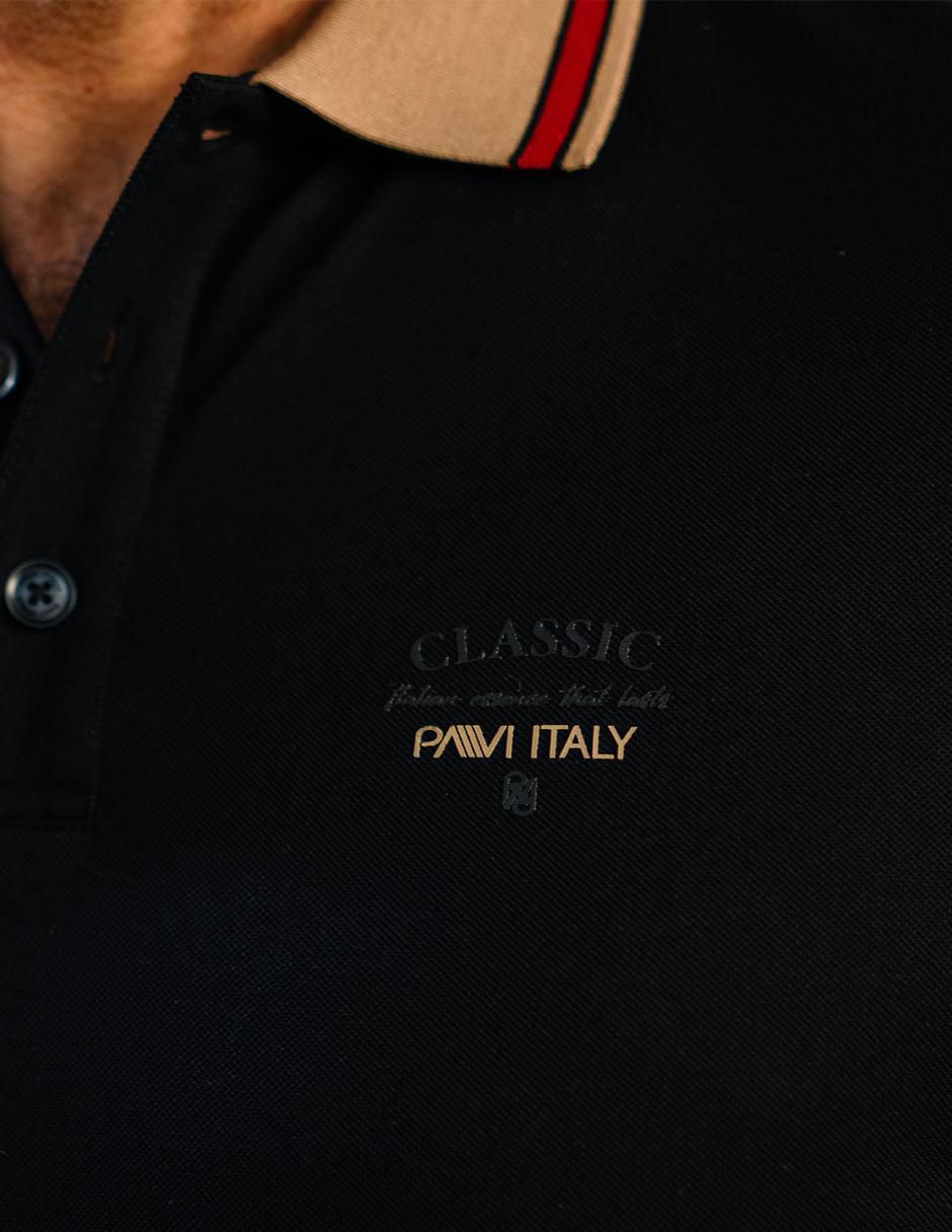 Playera tipo polo Pavi Italy para hombre