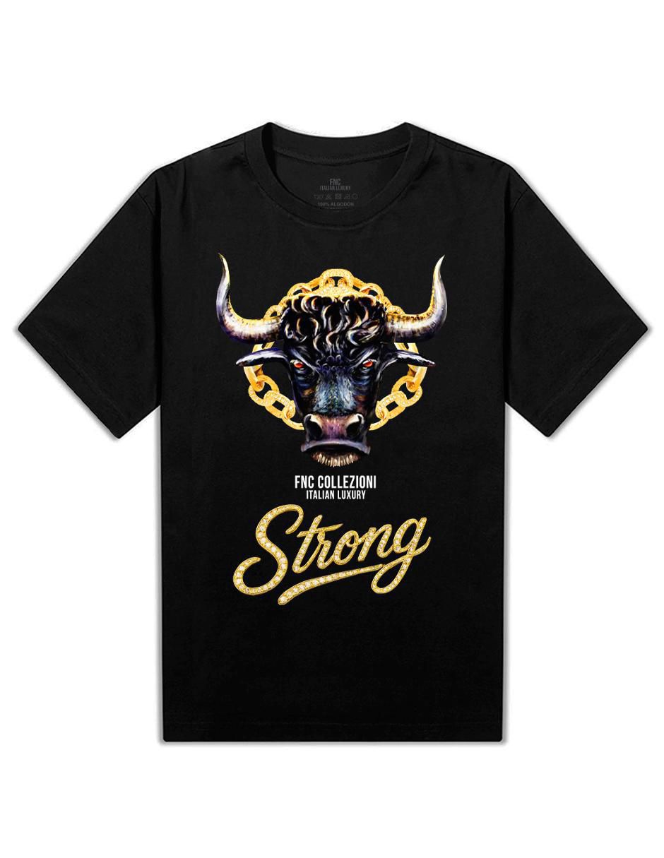 Playera Fnc Collezioni Bull Strong cuello redondo para hombre