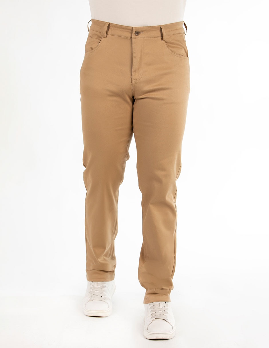 Pantalón regular de algodón para hombre 1