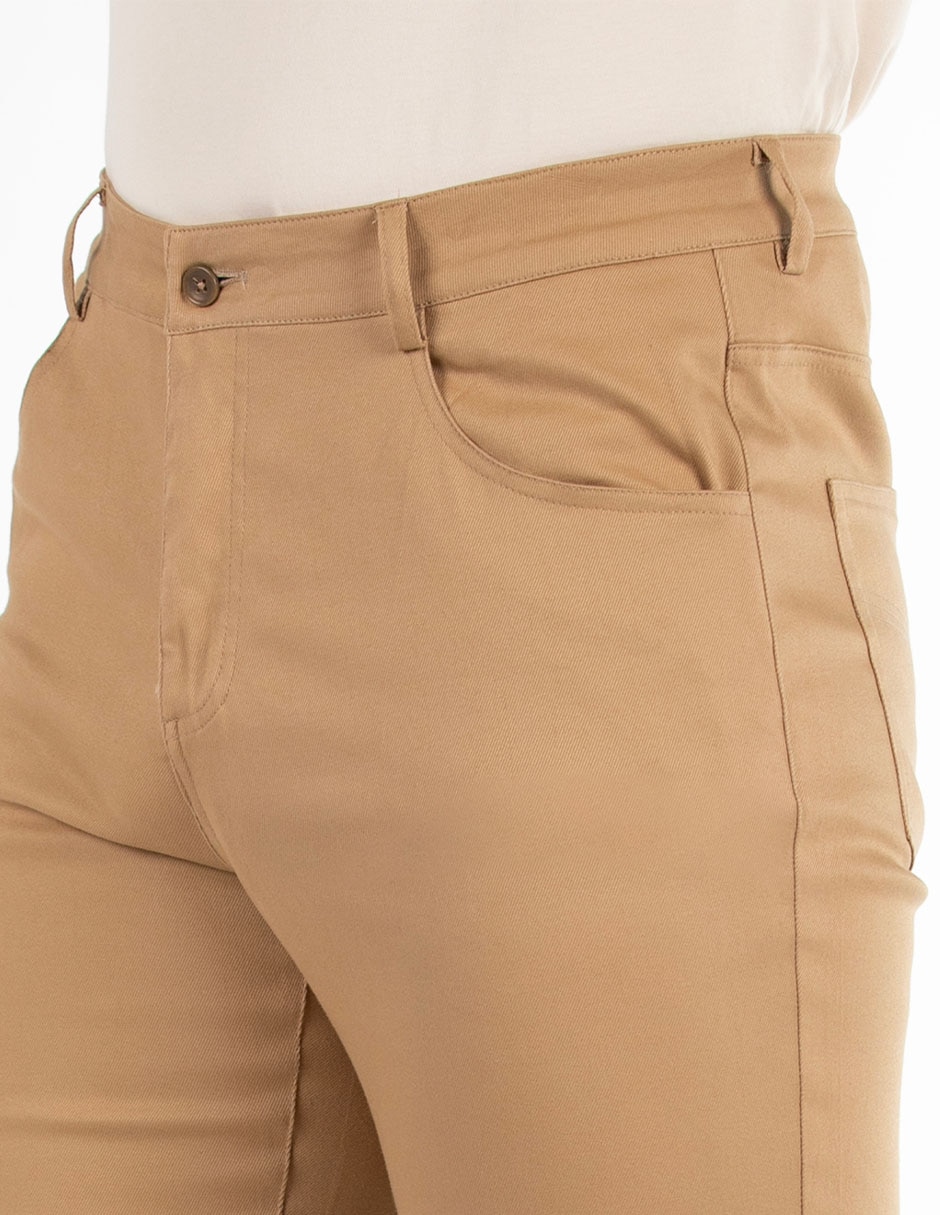 Pantalón regular de algodón para hombre 7