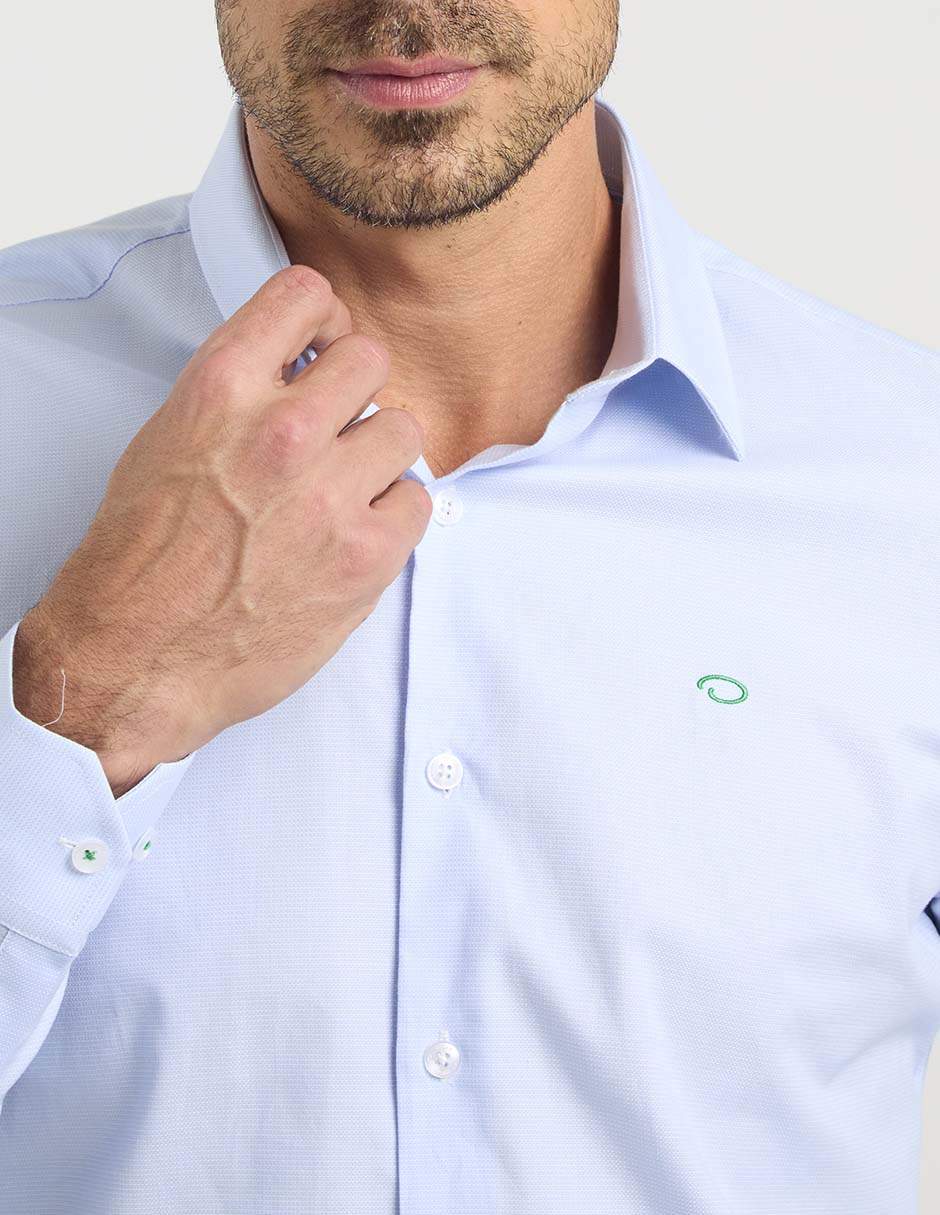 Camisa casual de algodón manga larga para hombre 9