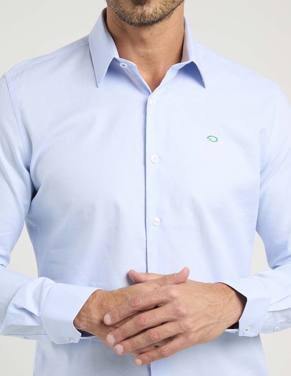 Camisa casual de algodón manga larga para hombre 10