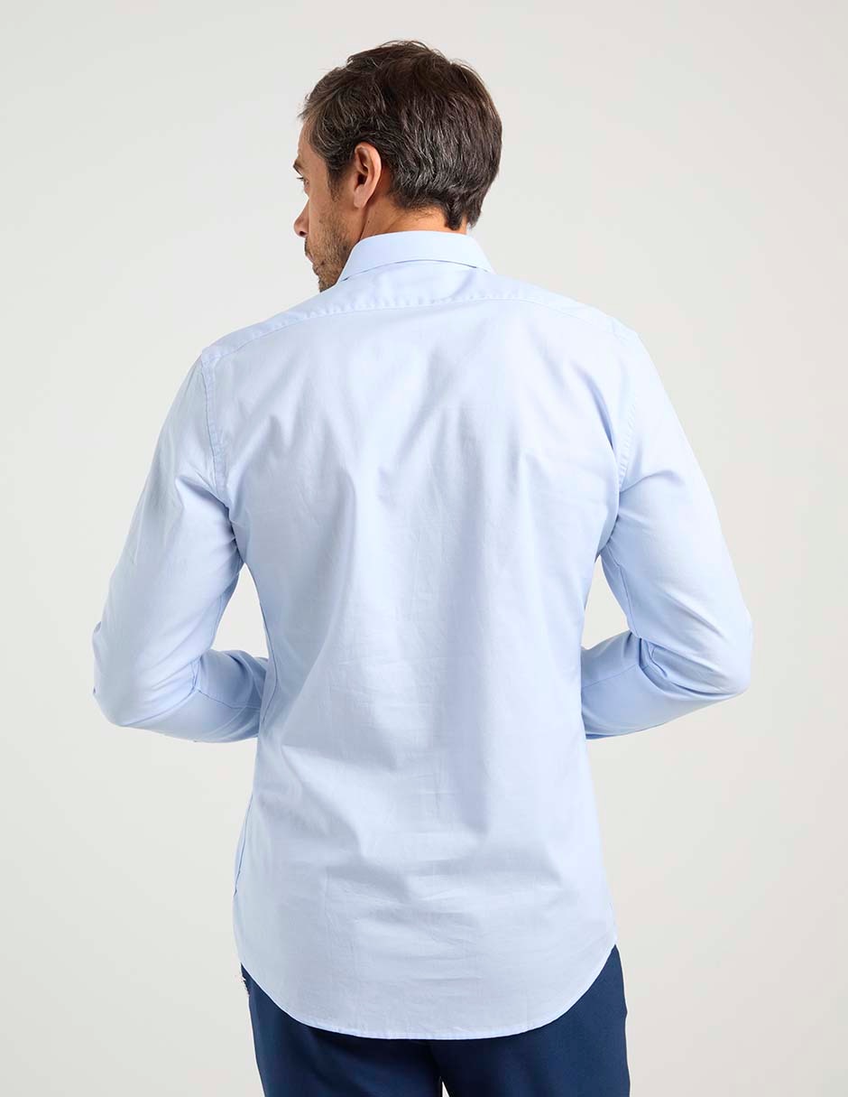 Camisa casual de algodón manga larga para hombre 11