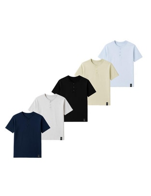 Set playera Scenes Regular Ss cuello henley para hombre Set playera Scenes Regular Ss cuello henley para hombre