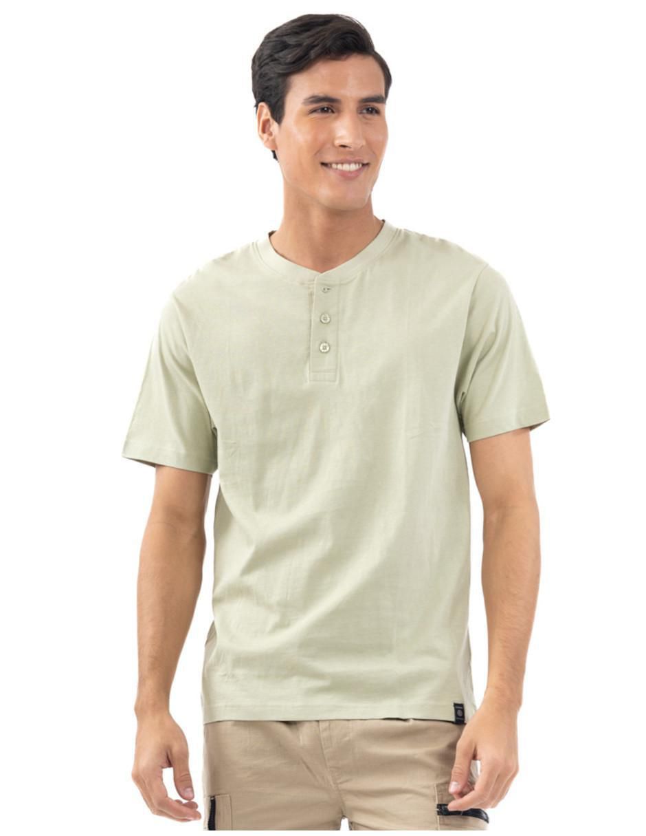 Set playera Scenes Regular Ss cuello henley para hombre 8